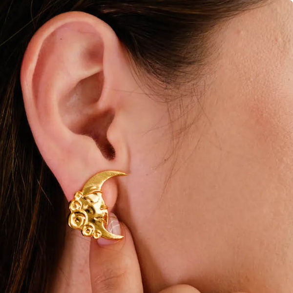 Aretes Cara Luna
