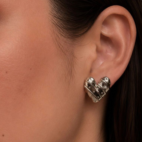 Aretes Corazón Puntos