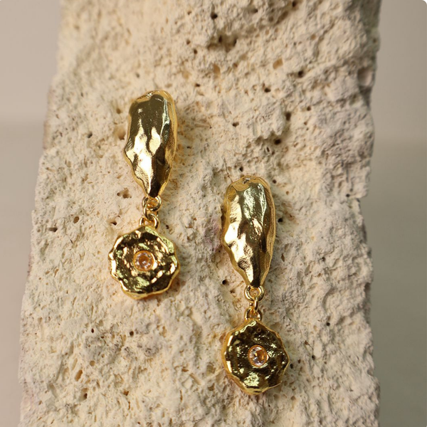 Aretes Circón Colgante