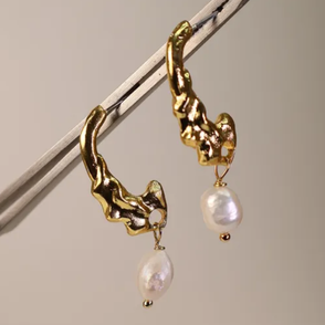 Aretes Perla Flechas