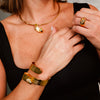 PULSERA ESMERALDA ENLAZADA