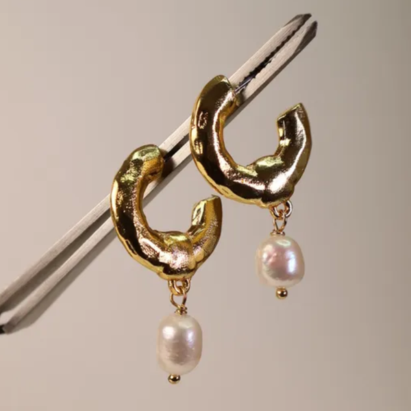 Aretes Perla Lisa