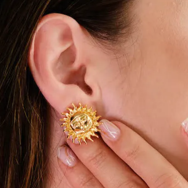 Aretes Cara Sol