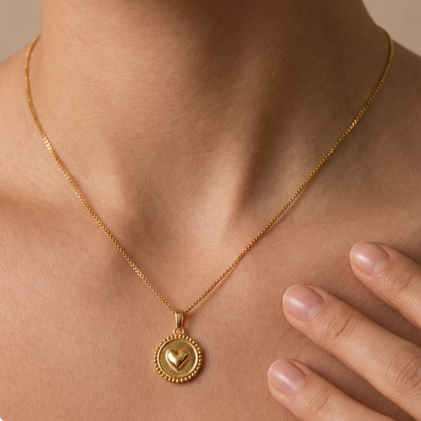Collar Medalla Corazón