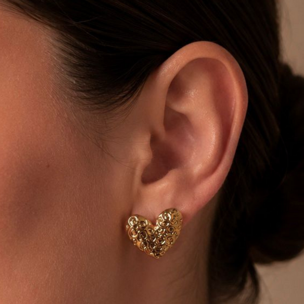 Aretes Corazón Caracol