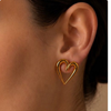 Aretes Corazón Hilo