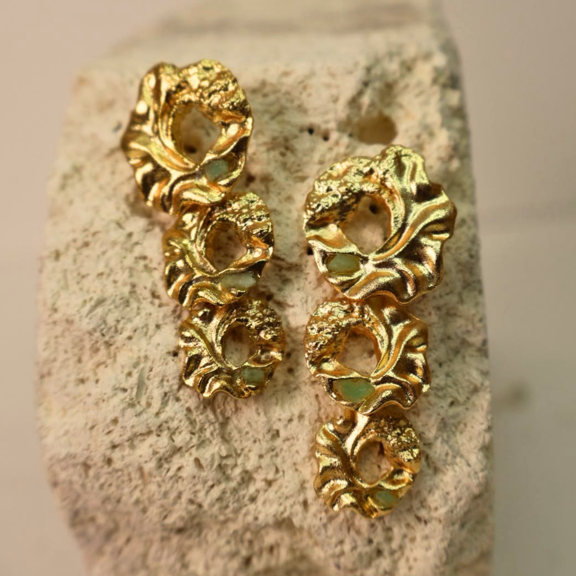 ARETES LARGOS SOL DE AGUA