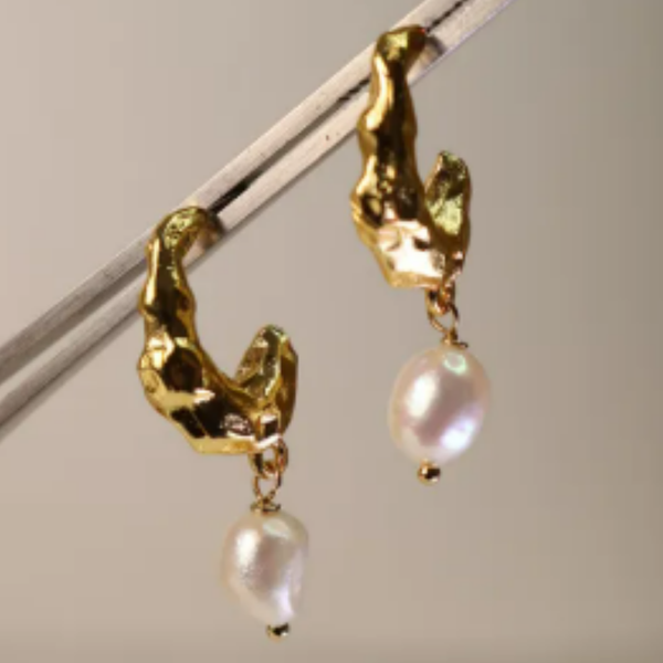 Aretes Perla Textura
