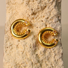 Aretes Doble Circón