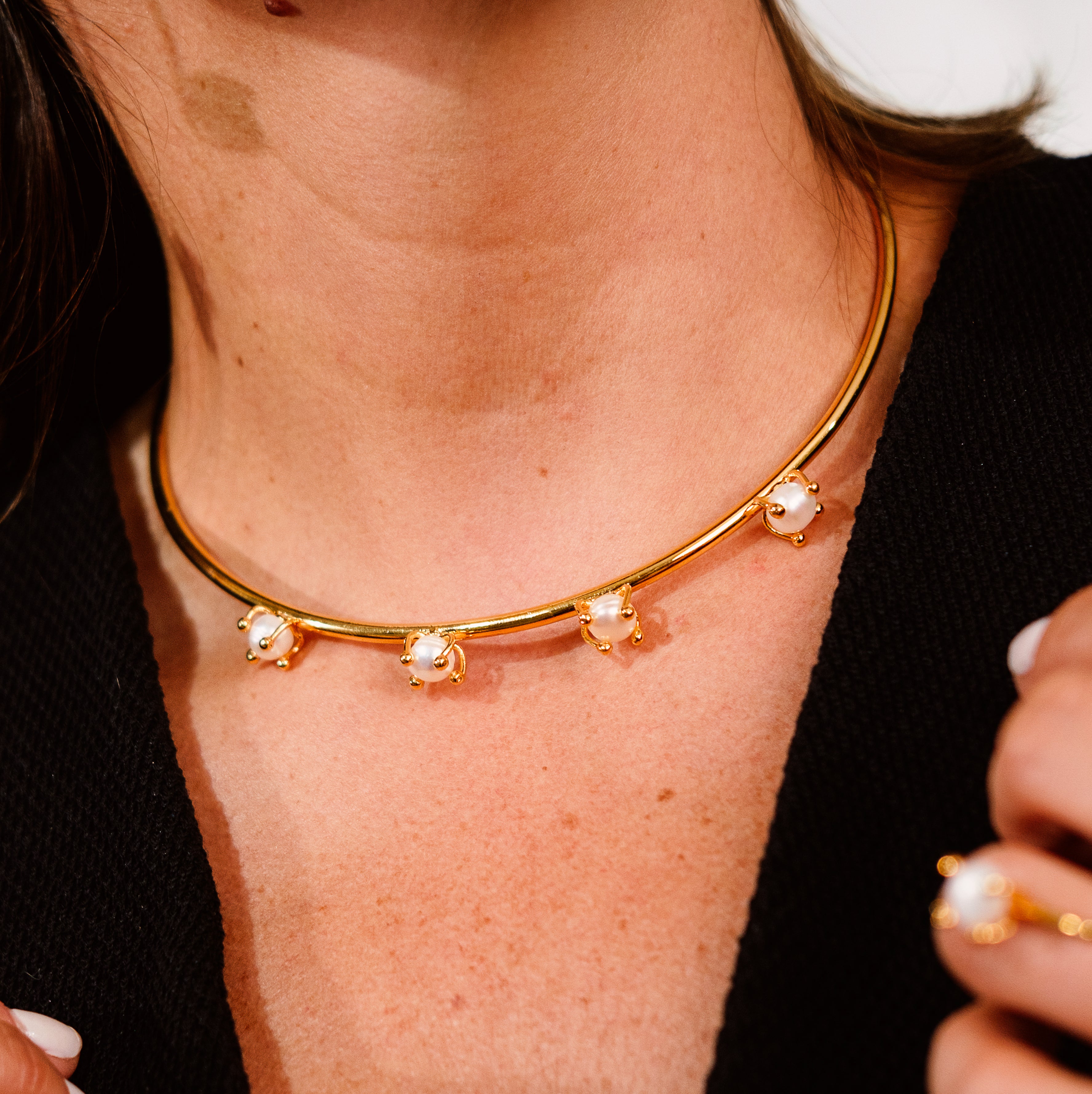 Choker Perla esencial