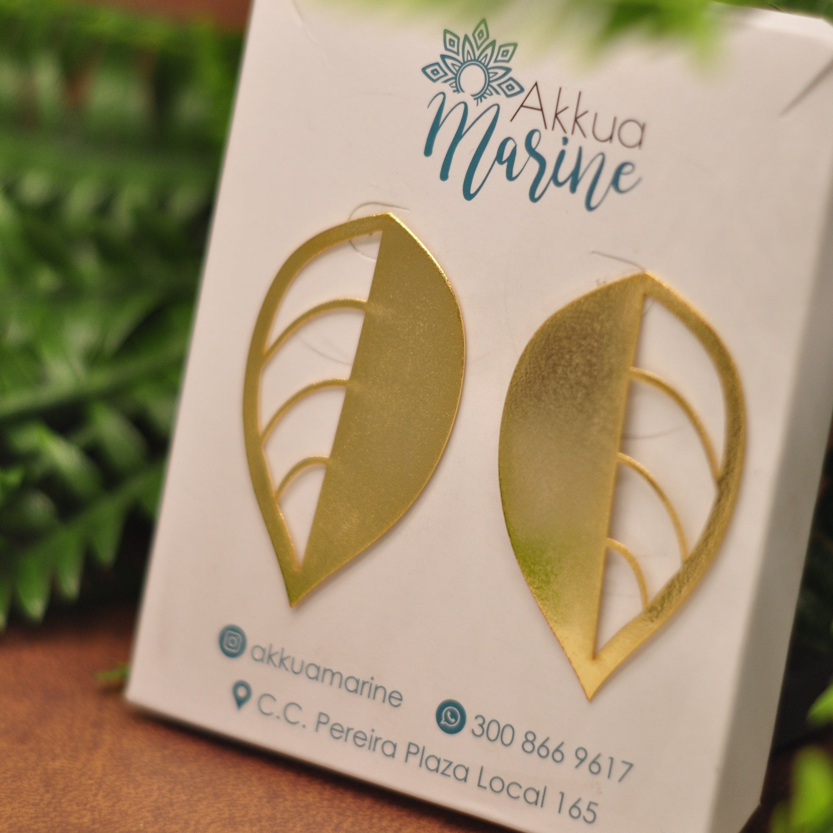 Aretes Hoja dividida